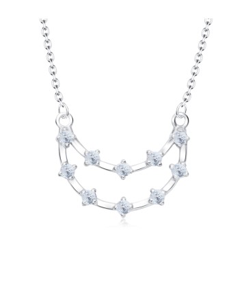 Lovely Gemstone Design Silver Necklaces SPE-4245